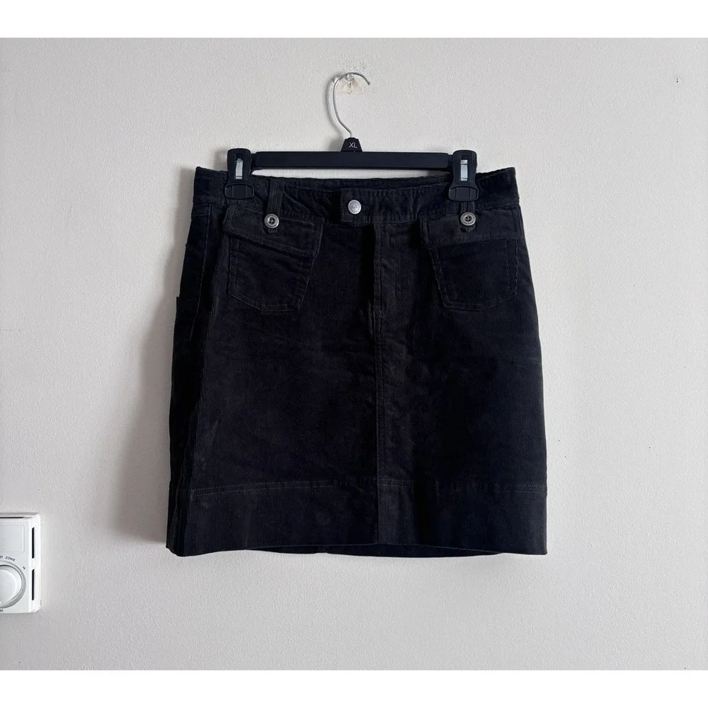 Patagonia Organic Cotton Blend Corduroy Skirt Worn Wear Size 4 Pockets‎ Stretch